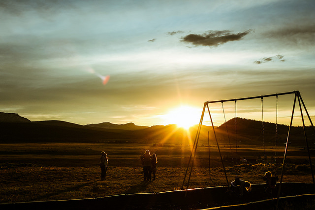 Swings at Sunset